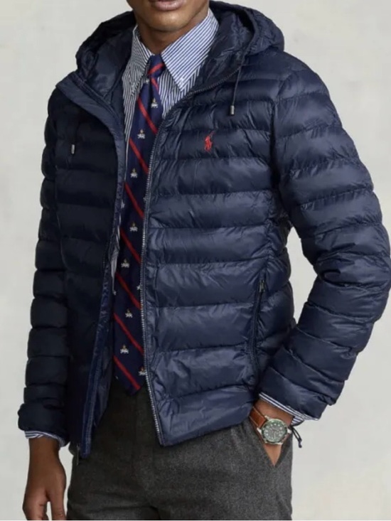 Polo Ralph Lauren Other - 🎉Host Pick🎉Polo Ralph Lauren Men’s Hooded Puffer Navy Blue Jacket Size L